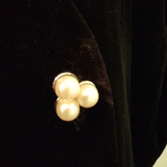 Vintage Ms. Chaus Black Crushed Velvet Style Dress Size 12 - Picture 5 of 7